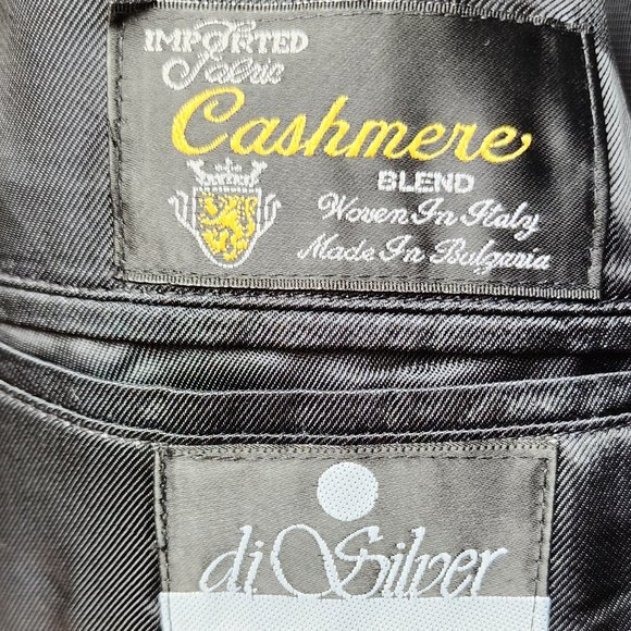 NWT di Silver/Simon & Sons Imported Cashmere Blend Dress Coat Size 40 Regular - Picture 12 of 16